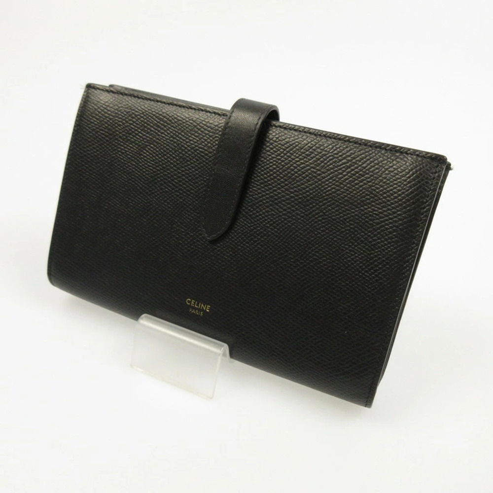 Celine Grad Calfskin Strap Wallet Long